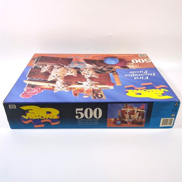 3D Visions 500 Pieces Cats Jigsaw Puzzle The First Decorative Puzzle New Sealed - Picture 4 of 5